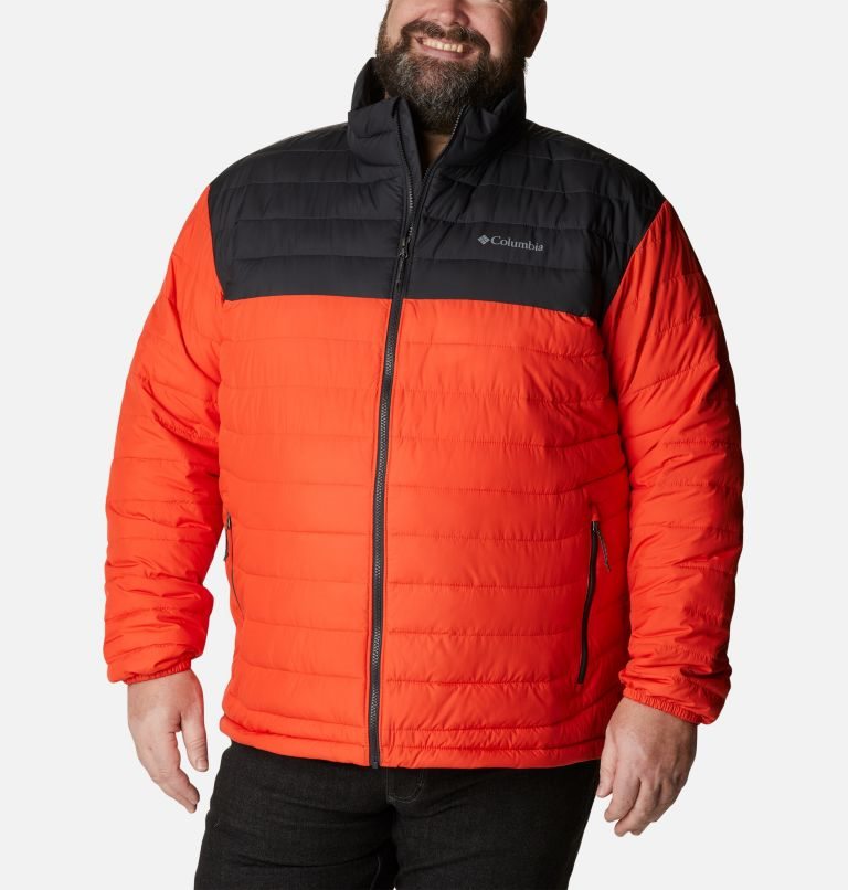 Men\'s Columbia Powder Lite Insulated Jackets Orange | Plus Size CA-V8305
